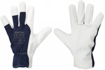 Кожени работни ръкавици 4WRK GRANITE KS7103 WN , кожа/плат , размер 10
