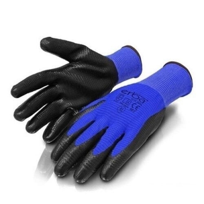 Ръкавици Globus Tangra N1010, син/черен, размер 10, топени в нитрил