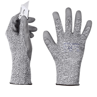 Ръкавици противосрезни Globus Shogun C5004, сиви, размер 10, топени в полиуретан