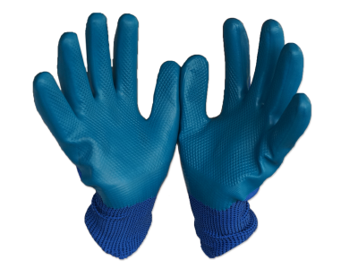 Ръкавици Globus Electra L6000, син, размер 10, топени в дишащ естествен латекс