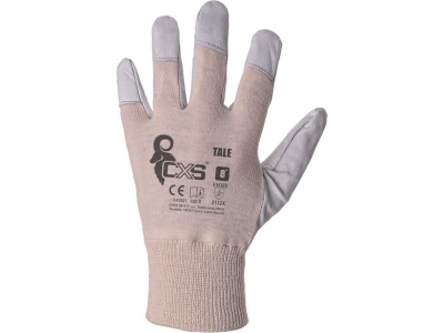 Работни комбинирани ръкавици TALE, кожа-плат