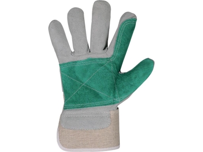 Работни комбинирани ръкавици FALCO , кожа–плат , размер 10 