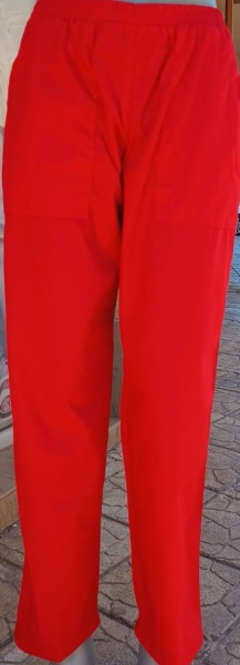 Панталон Унисекс Червен с ластик