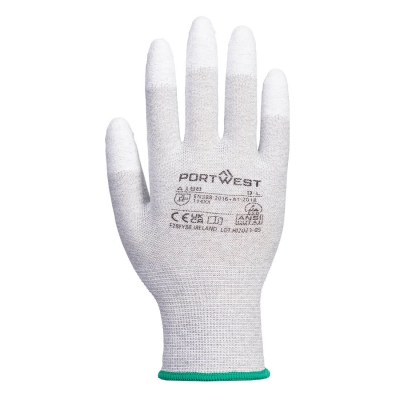 Антистатични ESD ръкавици A198 , потопени върхове на пръстите 