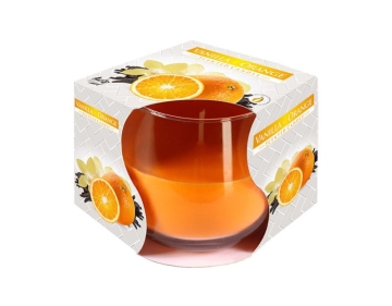 Свещ в чаша - ванилия/портокал 