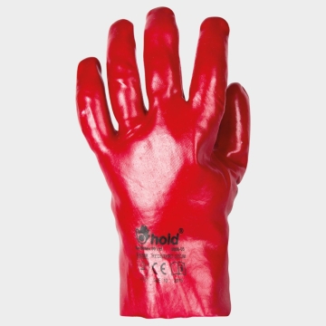 Ръкавици топени в PVC, киселинноустойчиви, 27см