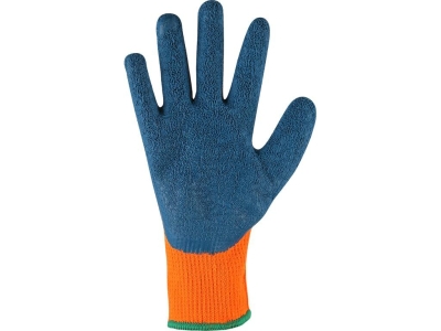 Зимни ръкавици ROXY WINTER, син/оранж, размер 10, топени в латекс