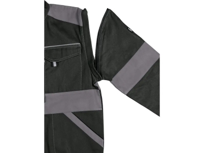 Мъжко работно яке CXS LUXY EDA, черно със сиви гарнитури